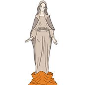 Ilustraciones de Virgenes María. Un progetto di Disegno, Disegno digitale, Illustrazione tradizionale e Illustrazione digitale di Samuel Mujica - 26.06.2020