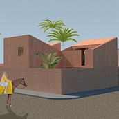 Meu projeto do curso: Representação gráfica de projetos arquitetônicos. Architecture, Graphic Design, Interior Architecture, Interior Design, L, scape Architecture, Collage, Digital Architecture, and Architectural Illustration project by Lucas Roque - 06.26.2020