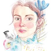 My project in Illustrated Portrait in Watercolor course. Watercolor Painting, Traditional illustration, Fine Arts, Painting, Drawing, Portrait Drawing, and Artistic Drawing project by Ana Elez - 06.23.2020