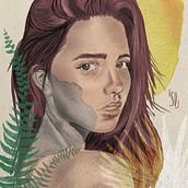 Mi Proyecto del curso: Retrato ilustrado con Procreate. Traditional illustration, and Digital Illustration project by Sara Durán - 06.26.2020