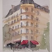 Mi Proyecto del curso: Dibujo arquitectónico con acuarela y tinta . % marifermorales03 tarafından hazırlanan Sokak Sanatı projesi - 06.27.2020