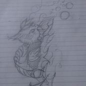 Caballo de mar. Desenho a lápis projeto de Samantha Mejía Severino - 27.06.2020