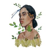 Mi Proyecto del curso: Retrato ilustrado en acuarela- Ranas. . Traditional illustration, Fine Arts, Painting, Drawing, Watercolor Painting, Portrait Drawing, and Artistic Drawing project by Adriana Mangones - 06.26.2020