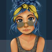 My project in Female Character Portraits in Procreate course. Projekt z dziedziny Projektowanie postaci, R, sunek c, frow, Malarstwo c i frowe użytkownika lavpadilla - 27.06.2020