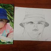 Incursionando... Retrato Gonza. Realistic Drawing project by VALERIA CERUTTI - 06.28.2020