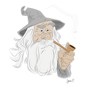 Gandalf el gris (The lord of the ring) . 2D Animation project by J Fiam - 06.28.2020