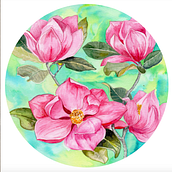 Magnolias. Arts, and Crafts project by Nayeli Maier - 06.28.2020