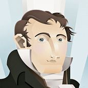 Manuel Belgrano (Proyecto Ilustración geométrica con volumen). Digital Illustration project by Gian Manograsso - 06.28.2020