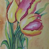 Tulipas. Botanical Illustration project by Marivalda da Conceição dos Santos - 06.29.2020