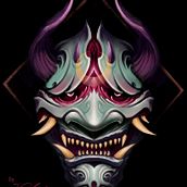 Mascara Hanya, folklore yokai Ein Projekt aus dem Bereich Digitale Illustration von Jhoan Hernandez Art - 24.06.2020