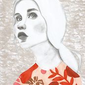 Mi Proyecto del curso: Retrato con lápiz, técnicas de color y Photoshop. Un proyecto de Ilustración tradicional y Dibujo de Retrato de Mishell Lamar - 29.06.2020