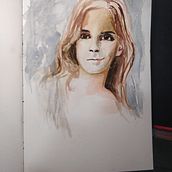 Mi Proyecto del curso: Retrato artístico en acuarela. Fine Arts project by Jose Cordoba - 06.29.2020
