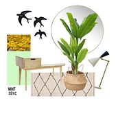 Moodboard del recibidor de casa. Interior Decoration project by Ana Díaz - 06.29.2020