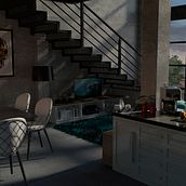 Loft 2. Un proyecto de 3D, Arquitectura y Diseño de interiores de Jesse Rojas Rodríguez - 12.05.2018