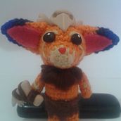 Gnar (League of Legends) amigurumi. Art To, s, and Game Design project by Stephanie Díaz Valverde - 03.23.2016