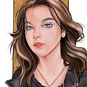 Meu projeto do curso: Retrato de personagens femininas com Procreate. Desenho de retrato projeto de Vinicius Bergamo - 01.07.2020