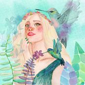 Mi Proyecto del curso: Trochilidae. Traditional illustration project by Valeria León - 06.30.2020