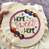 home sweet home. Un proyecto de Bordado de Marian Suarez - 20.03.2020