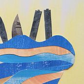 La ciudad de los dragones: Ilustración de historias con papel. Collage, and Children's Illustration project by Rakelarcher - 06.30.2020