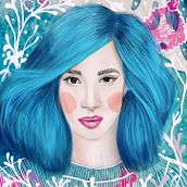 Mi Proyecto del curso: Retrato ilustrado con Procreate. Fine Arts project by Wena Drugdová - 07.01.2020