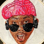 Mi Proyecto del curso: Retratos bordados en pedrería. Arts, Crafts, and Embroider project by Jimena Ramírez - 06.30.2020