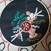 Mi Proyecto del curso: Técnicas avanzadas de bordado: puntadas y composiciones con volumen. Embroider project by Irma Rodriguez - 07.14.2020
