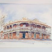 My project in Architectural Sketching with Watercolor and Ink course. 2D Animation project by Stef Hayward - 07.01.2020