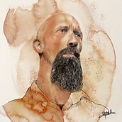 My project in Illustrated Portraits with Procreate course. Artistic Drawing project by Andy Fisher - 07.01.2020