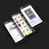 Una app para Hatch Kingdom, el primer museo de stickers del mundo. Street Art, Art Direction, App Design, Information Design, Product Design, and UX / UI project by Alex Baudach - 09.23.2020