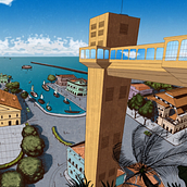 Salvador antiga - cenário para animação em andamento Ein Projekt aus dem Bereich 2-D-Animation von Leandro Almeida - 01.11.2019