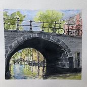 5 Bridges, Amsterdam. Architecture project by Betty Fleet - 07.01.2020