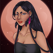 Meu projeto do curso: Retrato de personagens femininas com Procreate. Digital Drawing project by majucsantos - 07.02.2020