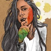 Mi Proyecto del curso: Retrato ilustrado con Procreate. Realizado en photoshop . Artes plásticas, Desenho digital, Ilustração tradicional, e Pintura digital projeto de Facundo Moyano - 06.07.2020