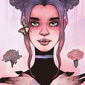 Alegoría a la belleza. Un proyecto de Dibujo, Dibujo de Retrato, Dibujo digital, Diseño editorial, Ilustración tradicional e Ilustración digital de Sandra Campos - 30.06.2020
