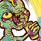 MARTIANS Time to Hunt. Traditional illustration, and Digital Illustration project by vermatim1988 - 07.02.2020