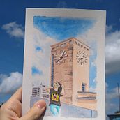 Meu projeto do curso: Desenho arquitetônico com aquarela e tinta . Membuat sketsa, Menggambar, Lukisan Cat Air, Ilustrasi Arsitektur, Buku sketsa & Ilustrasi Tinta proyek oleh Matheus Paulino - 07.02.2020