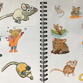 Lions and Rabbits and Mice ...Oh My.... Un projet de Illustration traditionnelle de debbiemc - 09.09.2020