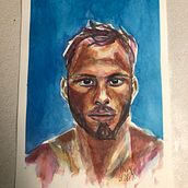 Mi Proyecto del curso: Retrato artístico en acuarela. Un proyecto de Pintura a la acuarela de mj_romerojimenez - 03.07.2020