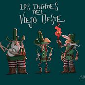 Mi Proyecto del curso: Fábrica de personajes ilustrados “los duendes del viejo oeste”. Digital Drawing, Digital Illustration, Children's Illustration, and Traditional illustration project by Chus Chamorro - 07.03.2020