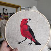Mi Proyecto del curso: Tiê - Sangue! . Arts, Crafts, Embroider, and Creativit project by Vitória Albino - 07.03.2020