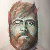 Novo projeto: Retrato em aquarela. Portrait Drawing, Painting, and Watercolor Painting project by Julia Stein Saleme - 07.03.2020