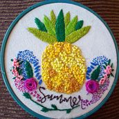 Mi Proyecto del curso: Técnicas básicas de bordado: puntadas, composiciones y gamas cromáticas. Embroider project by Jemy Machs - 07.06.2020