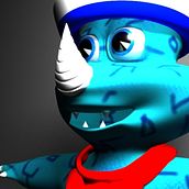 3D model original character. Modelagem 3D projeto de Naomi YUki - 04.07.2020