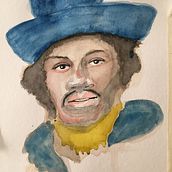 Mi Proyecto del curso: Retrato artístico en acuarela. Fine Arts, Painting, Watercolor Painting, and Portrait Drawing project by Fernando - 07.02.2020