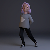 Mi Proyecto del curso: Rigging: articulación corporal de un personaje 3D . 3D, Animação 3D, Criatividade, 3D Design, Instagram, Modelagem 3D, Rigging, e Videogames projeto de Brandon Ramirez - 04.07.2020