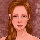 My project in Female Character Portraits in Procreate course. Un proyecto de Ilustración tradicional de Shan - 04.07.2020