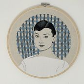 My project in Creation of Embroidered Portraits course. Embroider project by Stephanie Estrin - 07.05.2020