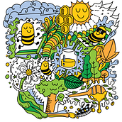 My first commission in Doodle-Style Vector Illustration course . Un projet de Dessin numérique, Illustration numérique, Dessin, Illustration traditionnelle, Illustration à l'encre, Dessin au cra, on et Illustration vectorielle de Khalid Alhamdan - 05.07.2020