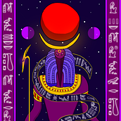 DEUS THOTH. Digital Illustration project by Juliana bento - 07.05.2020