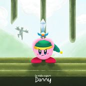 Fan-Art Kirby/Link. Digital Drawing, Character Design, and Digital Illustration project by Daniel Peniche Cruz - 05.30.2020